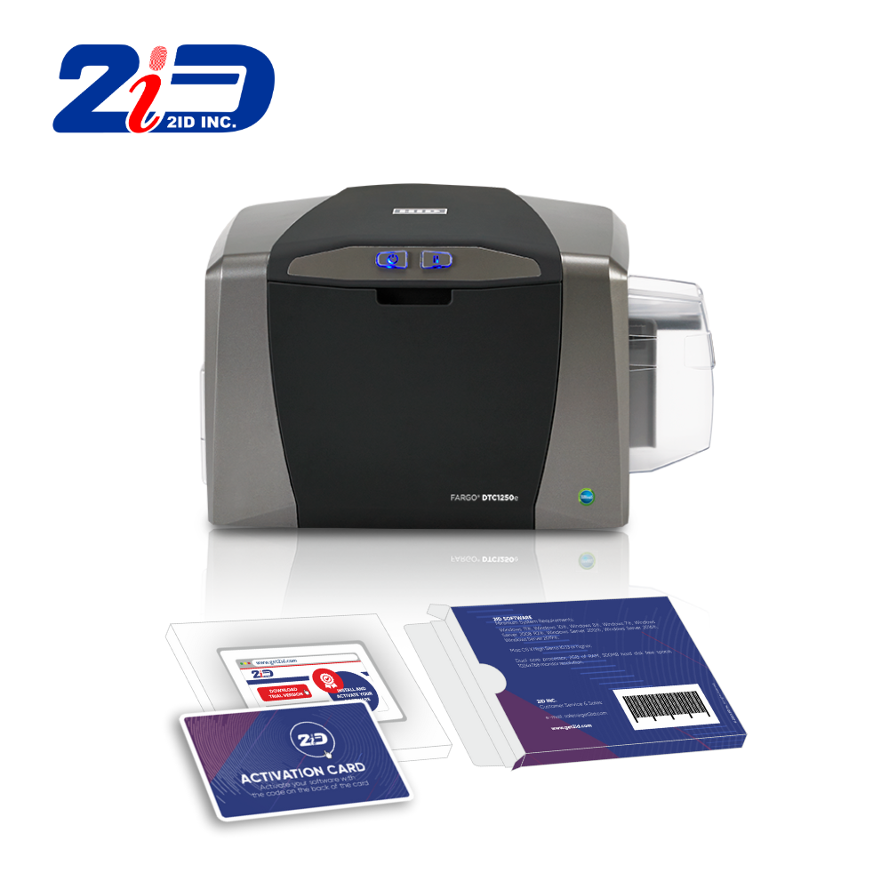 HID FARGO DTC1250e Single-Sided PVC ID Card Printer