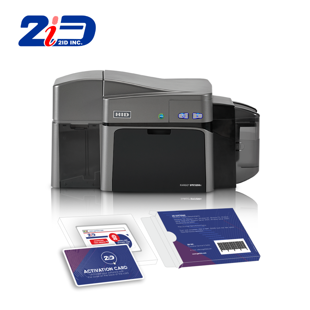 HID FARGO DTC1250e Dual-Sided PVC ID Card Printer