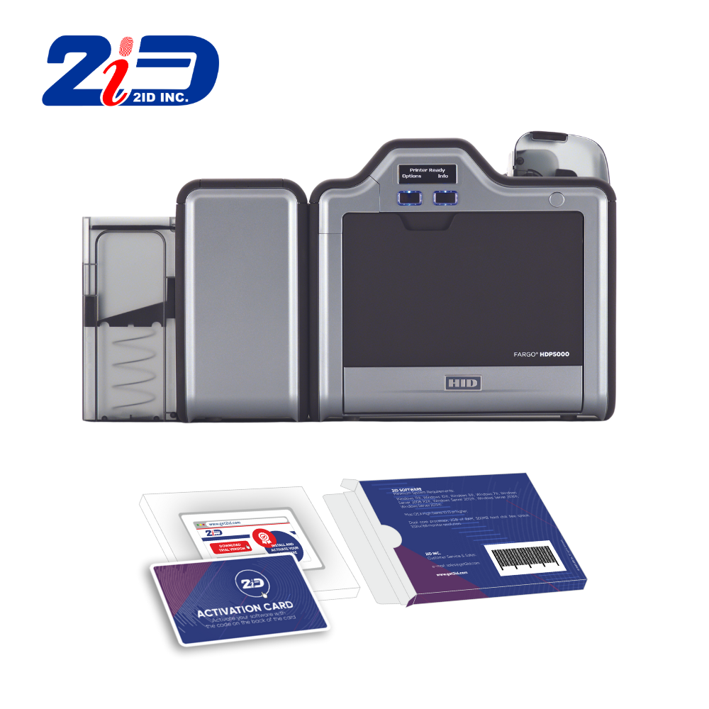 HID FARGO HDP5000 Dual-Sided PVC ID Card Printer